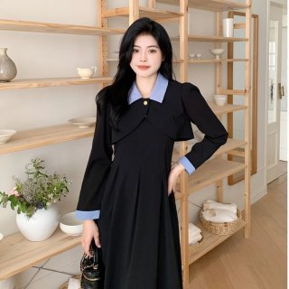 Official Images: Plus Size Short Jacket Top, Pleated A-line Suspender Dress for Curvy Women