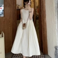 SZDRO Women's Vest Dress 2025 Summer Style High-End Elegant Mid-Length Slimming Suspender Dress