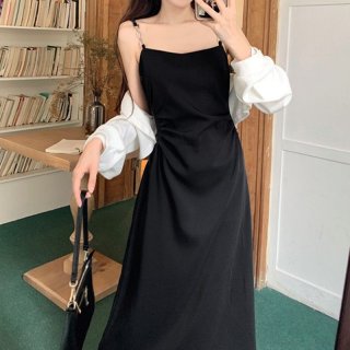 Hepburn-style sexy halter dress for women, summer 2025 new style, petite French chic and slimming.