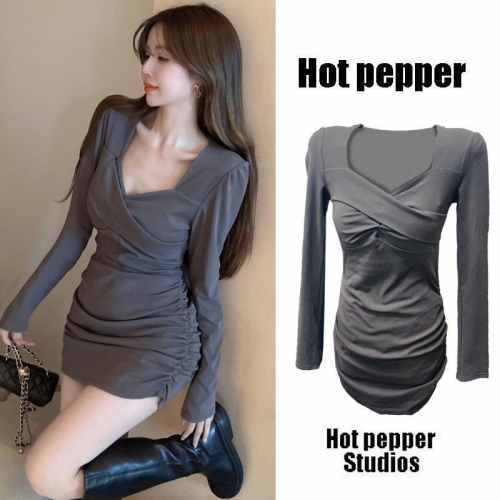 Hot girl dress, autumn style, mature and sophisticated, new bodycon skirt, high-end commuting women's clothing, elegant and slimming skirt