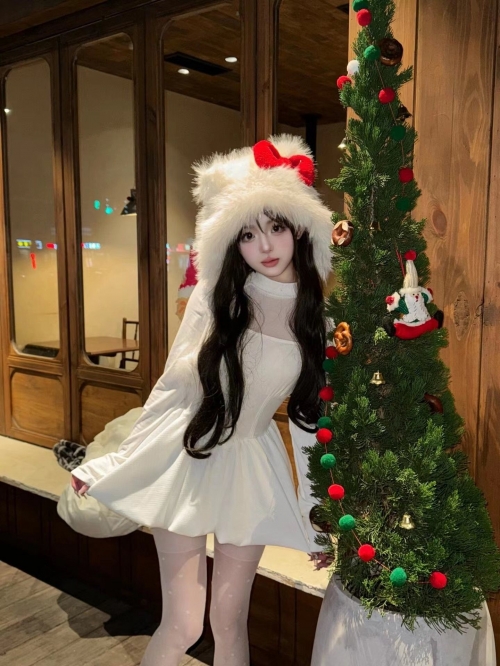 2024 New Style Heiress Dress for Women - Pure and Elegant, High-End, Slimming, Waist-Defining, Mesh Panel, Puffy Short Dress 2024 New Style Heiress Dress for Women - Pure and Elegant, High-End, Slimming, Waist-Defining, Mesh Panel, Puffy Short Dress