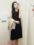 Hepburn Black Sleeveless Dress, Elegant and Suitable for Summer Commuting, Petite Figure, Slimming Waist, Little Black Dress