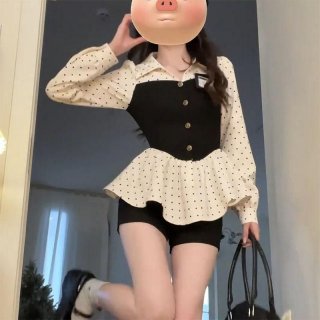 MR [Original Fabric, Colorfast] French Style Slim Fit Long-Sleeved Shirt for Women, Spring Design