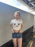 1*1 Pure Cotton High Elasticity New Summer Short-Sleeved Top, Fits Well with High-Waisted Pants, Slimming and Stylish