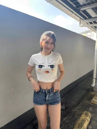 1*1 Pure Cotton High Elasticity New Summer Short-Sleeved Top, Fits Well with High-Waisted Pants, Slimming and Stylish 1*1 Pure Cotton High Elasticity New Summer Short-Sleeved Top, Fits Well with High-Waisted Pants, Slimming and Stylish