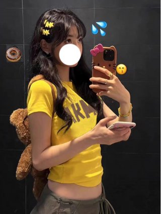 [1*1 Pure Cotton Regular Style] Printed Straight Shoulder Regular Short Sleeve High Elasticity New Summer Slim Fit