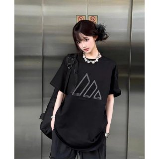 High-quality pure cotton 200g combed 100% cotton loose short-sleeved T-shirt for women