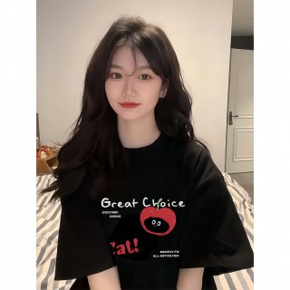 High-quality pure cotton 200g combed 100% cotton loose short-sleeved T-shirt for women High-quality pure cotton 200g combed 100% cotton loose short-sleeved T-shirt for women