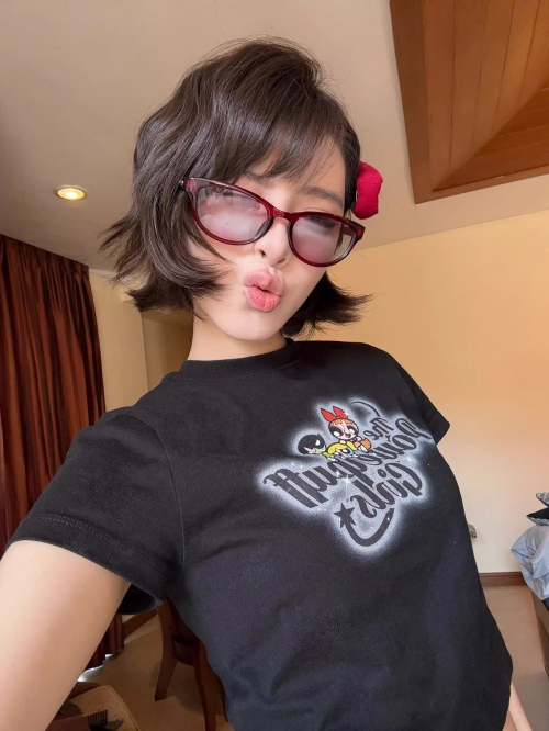 1*1 Pure Cotton High Elasticity New Summer Short-Sleeved Top, Fits Well with High-Waisted Pants, Slimming and Stylish