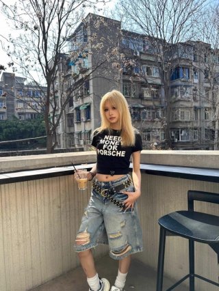 1*1 Pure Cotton High Elasticity New Summer Short-Sleeved Top, Fits Well with High-Waisted Pants, Slimming and Stylish