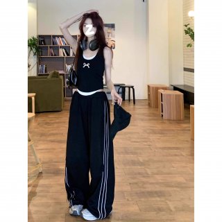 [Shoulder and Collar Cover] Summer Dopamine Outfit: Sleeveless T-shirt, American Style Short Hot Girl Slim Fit Tank Top