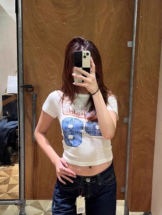 1*1 Pure Cotton High Elasticity New Summer Short-Sleeved Top, Fits Well with High-Waisted Pants, Slimming and Stylish 1*1 Pure Cotton High Elasticity New Summer Short-Sleeved Top, Fits Well with High-Waisted Pants, Slimming and Stylish