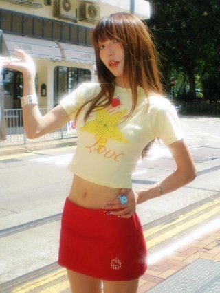 1*1 Pure Cotton High Elasticity New Summer Short-Sleeved Top, Fits Well with High-Waisted Pants, Slimming and Stylish