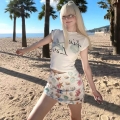 1*1 Pure Cotton High Elasticity New Summer Short-Sleeved Top, Fits Well with High-Waisted Pants, Slimming and Stylish