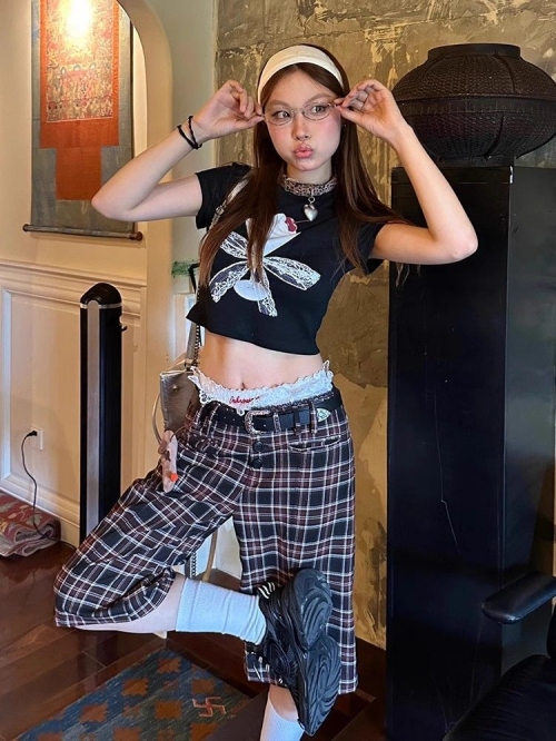 1*1 Pure Cotton High Elasticity New Summer Short-Sleeved Top, Fits Well with High-Waisted Pants, Slimming and Stylish