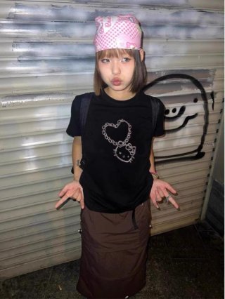 [1*1 Pure Cotton Regular Style] Printed Straight Shoulder Regular Short Sleeve High Elasticity New Summer Slim Fit