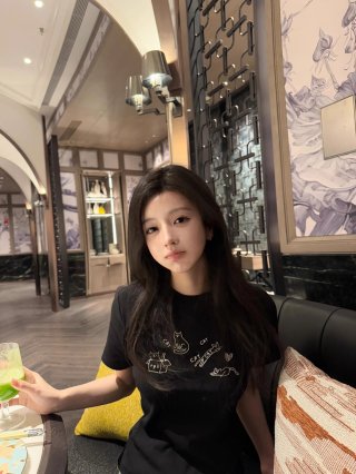 [1*1 Pure Cotton Regular Style] Printed Straight Shoulder Regular Short Sleeve High Elasticity New Summer Slim Fit