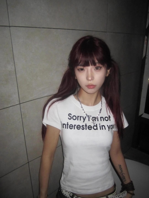 [1*1 Pure Cotton Regular Style] Printed Straight Shoulder Regular Short Sleeve High Elasticity New Summer Slim Fit