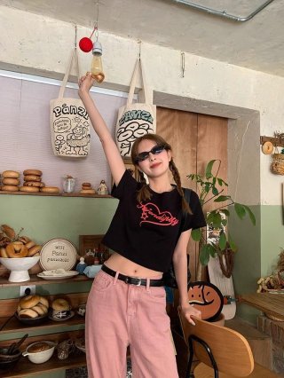 1*1 Pure Cotton High Elasticity New Summer Short-Sleeved Top, Fits Well with High-Waisted Pants, Slimming and Stylish 1*1 Pure Cotton High Elasticity New Summer Short-Sleeved Top, Fits Well with High-Waisted Pants, Slimming and Stylish