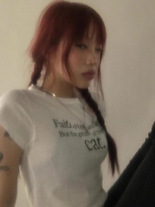 1*1 Pure Cotton High Elasticity New Summer Short-Sleeved Top, Fits Well with High-Waisted Pants, Slimming and Stylish