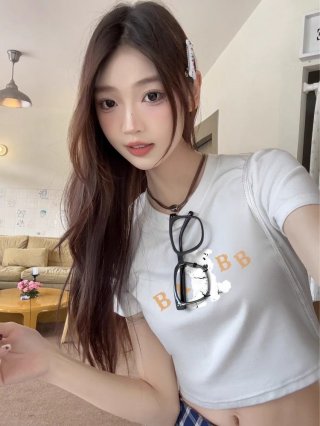 1*1 Pure Cotton High Elasticity New Summer Short-Sleeved Top, Fits Well with High-Waisted Pants, Slimming and Stylish 1*1 Pure Cotton High Elasticity New Summer Short-Sleeved Top, Fits Well with High-Waisted Pants, Slimming and Stylish