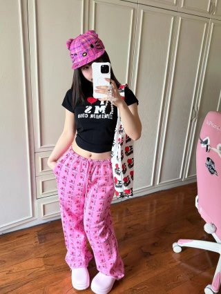 [1*1 Pure Cotton Regular Style] Printed Straight Shoulder Regular Short Sleeve High Elasticity New Summer Slim Fit