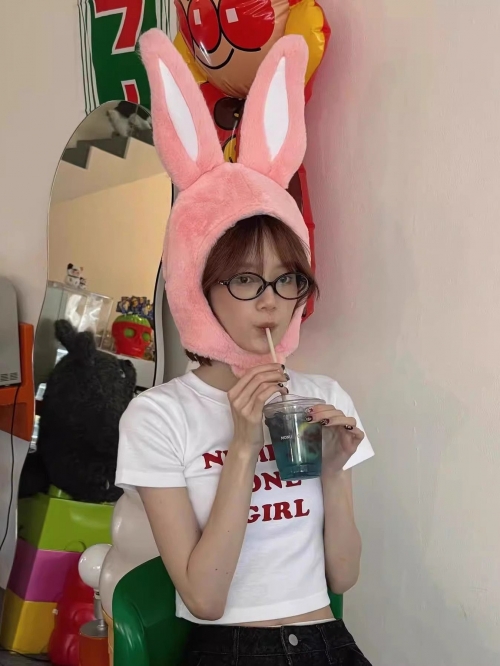 1*1 Pure Cotton High Elasticity New Summer Short-Sleeved Top, Fits Well with High-Waisted Pants, Slimming and Stylish