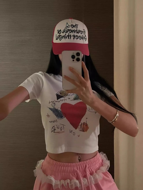 1*1 Pure Cotton High Elasticity New Summer Short-Sleeved Top, Fits Well with High-Waisted Pants, Slimming and Stylish 1*1 Pure Cotton High Elasticity New Summer Short-Sleeved Top, Fits Well with High-Waisted Pants, Slimming and Stylish