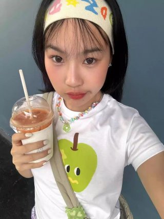 [1*1 Pure Cotton Regular Style] Printed Straight Shoulder Regular Short Sleeve High Elasticity New Summer Slim Fit