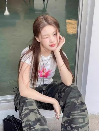 [1*1 Pure Cotton Regular Style] Printed Straight Shoulder Regular Short Sleeve High Elasticity New Summer Slim Fit