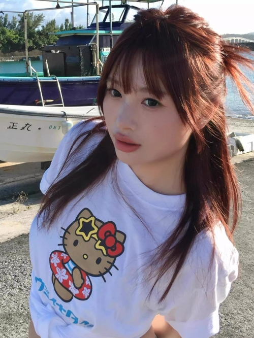 [1*1 Pure Cotton Regular Style] Printed Straight Shoulder Regular Short Sleeve High Elasticity New Summer Slim Fit