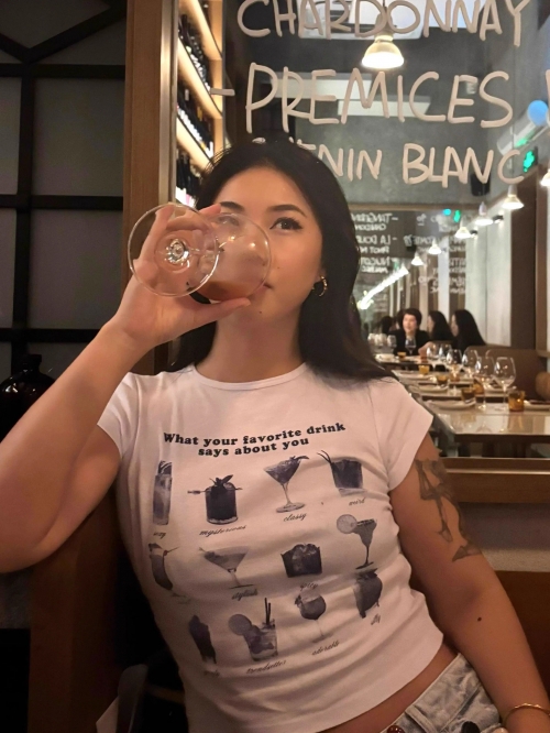 [1*1 Pure Cotton Regular Style] Printed Straight Shoulder Regular Short Sleeve High Elasticity New Summer Slim Fit