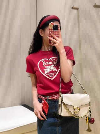 [1*1 Pure Cotton Regular Style] Printed Straight Shoulder Regular Short Sleeve High Elasticity New Summer Slim Fit