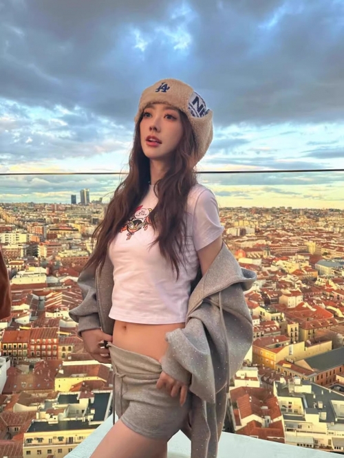 1*1 Pure Cotton High Elasticity New Summer Short-Sleeved Top, Fits Well with High-Waisted Pants, Slimming and Stylish