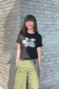 1*1 Pure Cotton High Elasticity New Summer Short-Sleeved Top, Fits Well with High-Waisted Pants, Slimming and Stylish