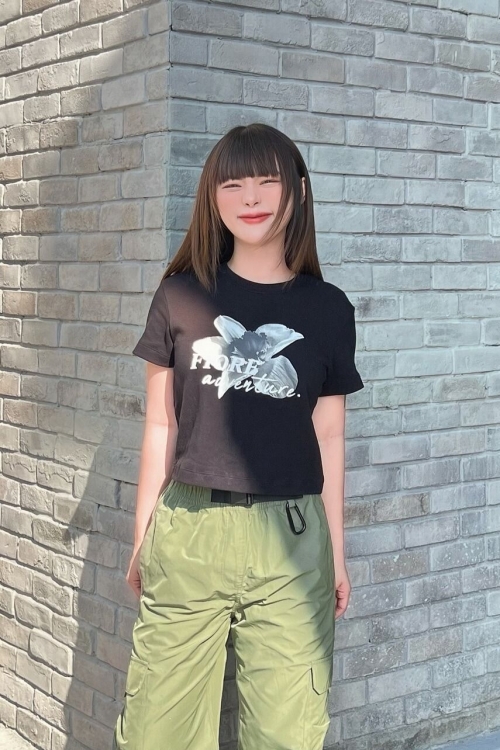 1*1 Pure Cotton High Elasticity New Summer Short-Sleeved Top, Fits Well with High-Waisted Pants, Slimming and Stylish 1*1 Pure Cotton High Elasticity New Summer Short-Sleeved Top, Fits Well with High-Waisted Pants, Slimming and Stylish