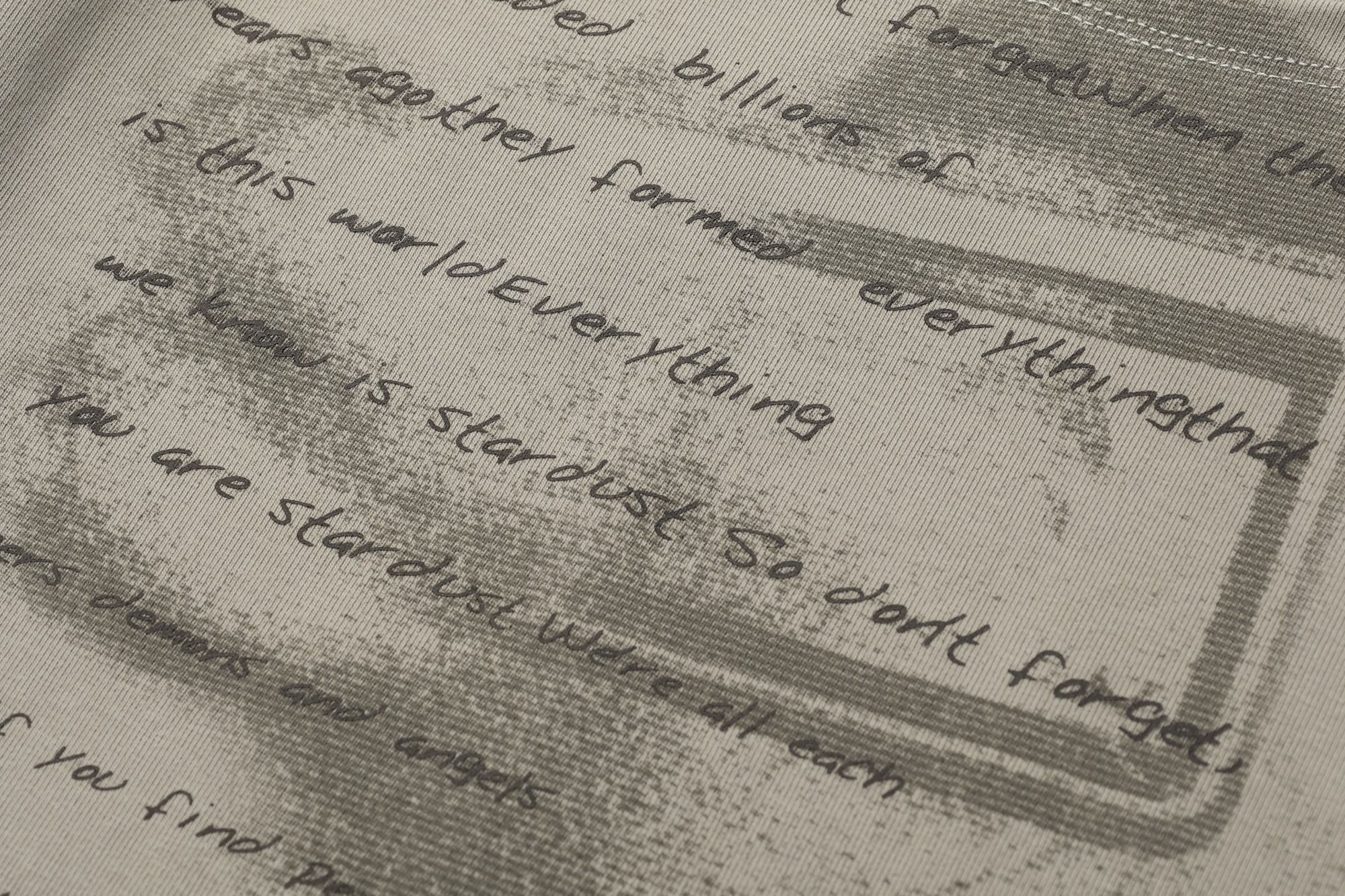 MR 260g American Retro U-Shaped Human Shadow Print Women's Sexy Slimming Niche Design