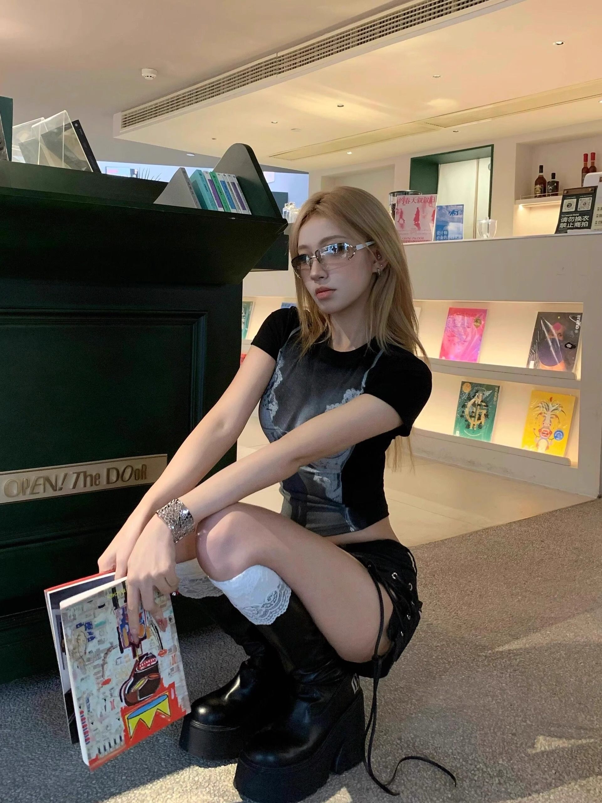 1*1 Pure Cotton High Elasticity New Summer Short-Sleeved Top, Fits Well with High-Waisted Pants, Slimming and Stylish