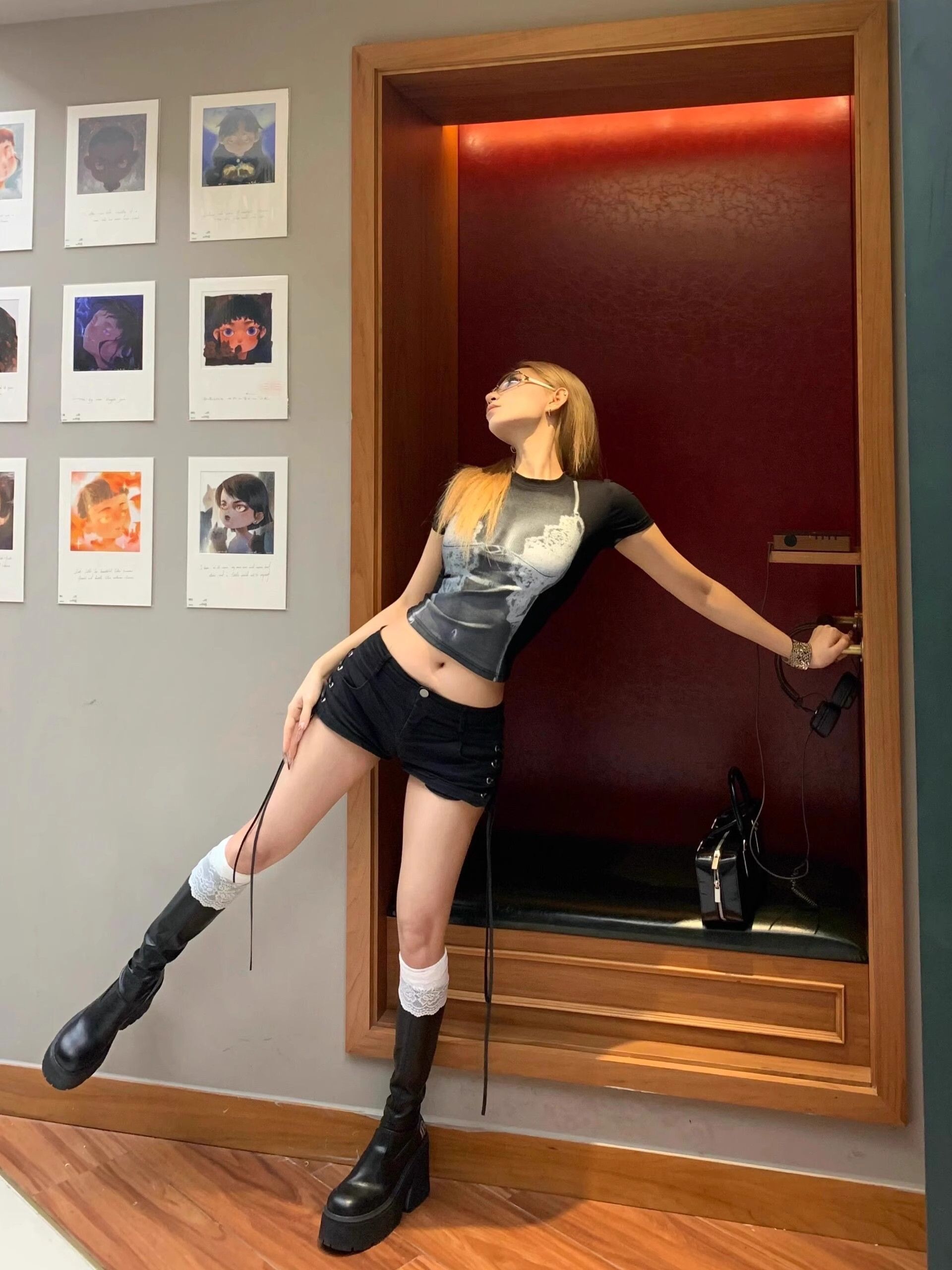 1*1 Pure Cotton High Elasticity New Summer Short-Sleeved Top, Fits Well with High-Waisted Pants, Slimming and Stylish