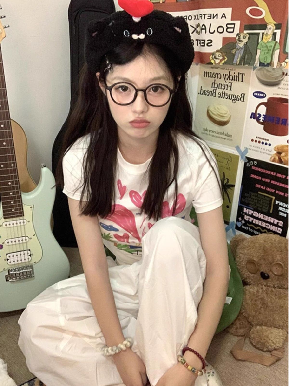 1*1 Pure Cotton High Elasticity New Summer Short-Sleeved Top, Fits Well with High-Waisted Pants, Slimming and Stylish