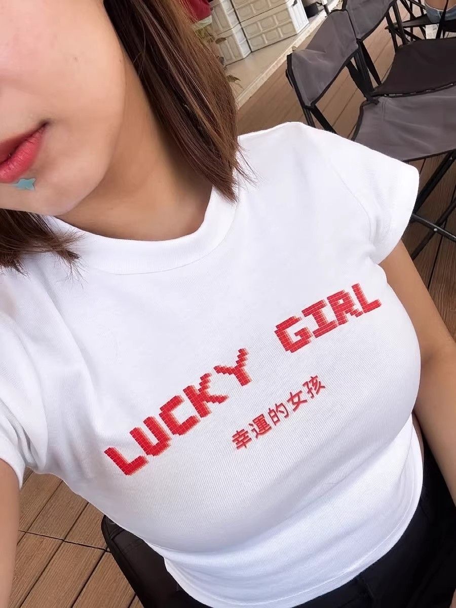 1*1 Pure Cotton High Elasticity New Summer Short-Sleeved Top, Fits Well with High-Waisted Pants, Slimming and Stylish