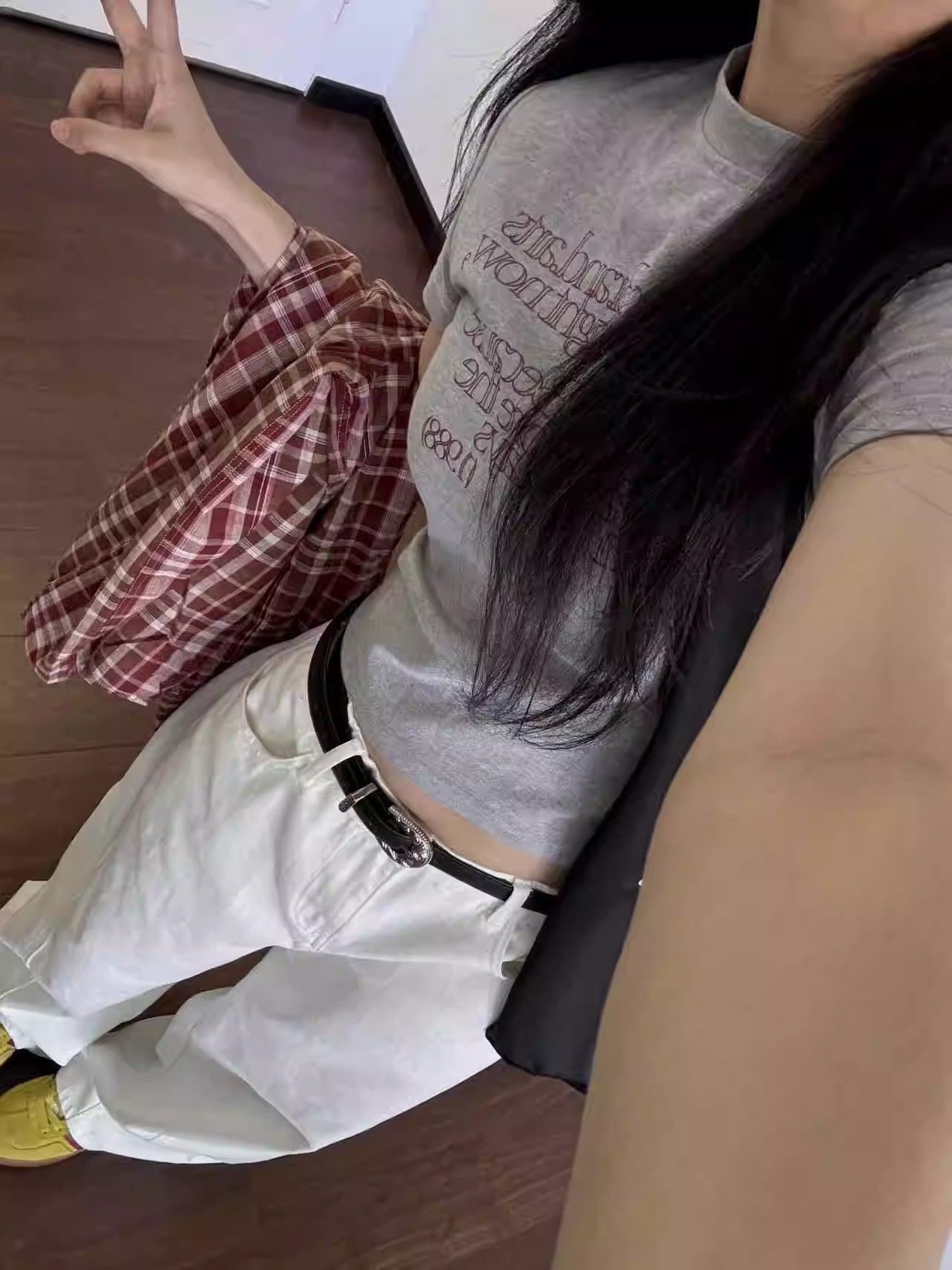 1*1 Pure Cotton High Elasticity New Summer Short-Sleeved Top, Fits Well with High-Waisted Pants, Slimming and Stylish