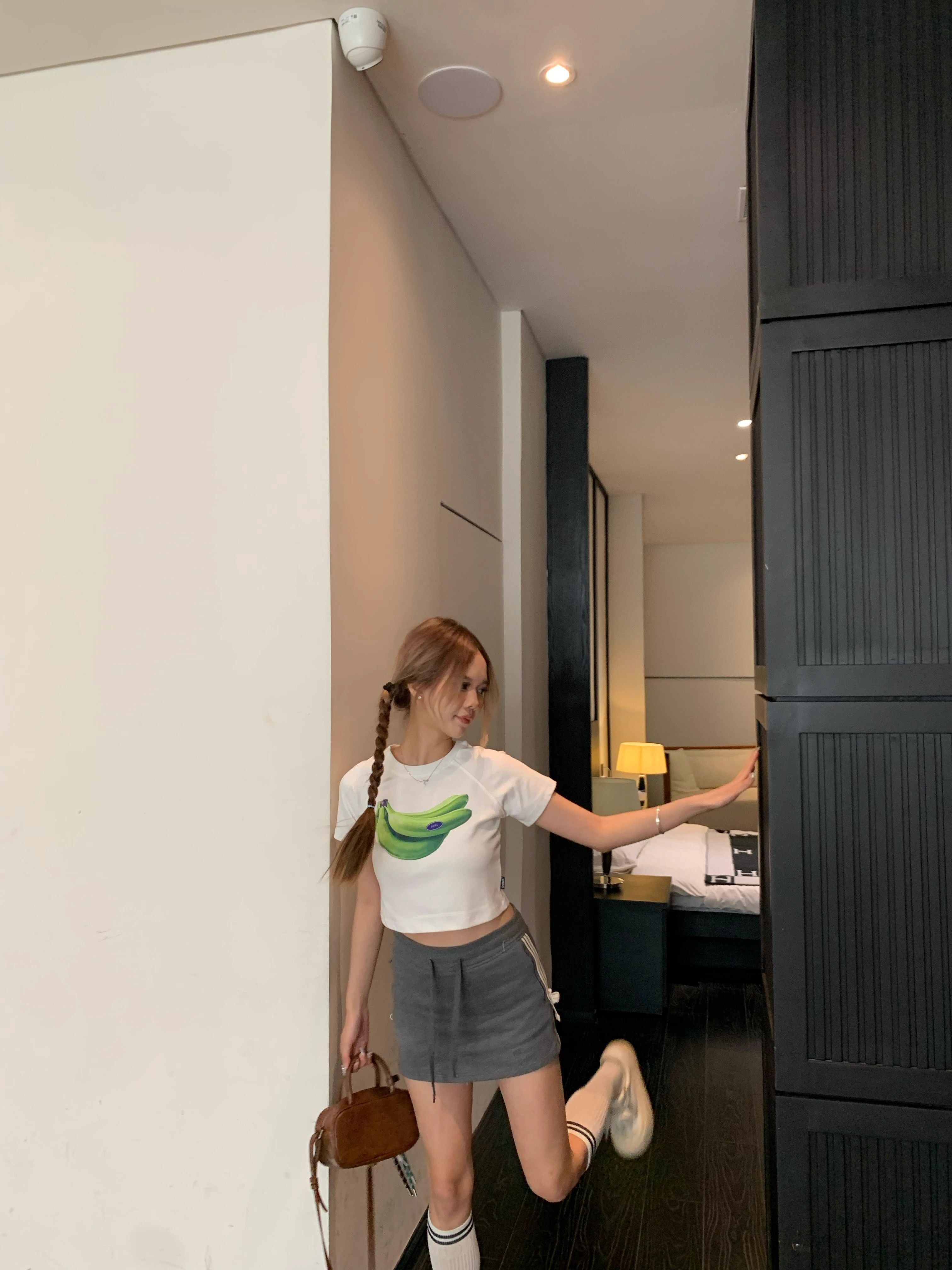 1*1 Pure Cotton High Elasticity New Summer Short-Sleeved Top, Fits Well with High-Waisted Pants, Slimming and Stylish