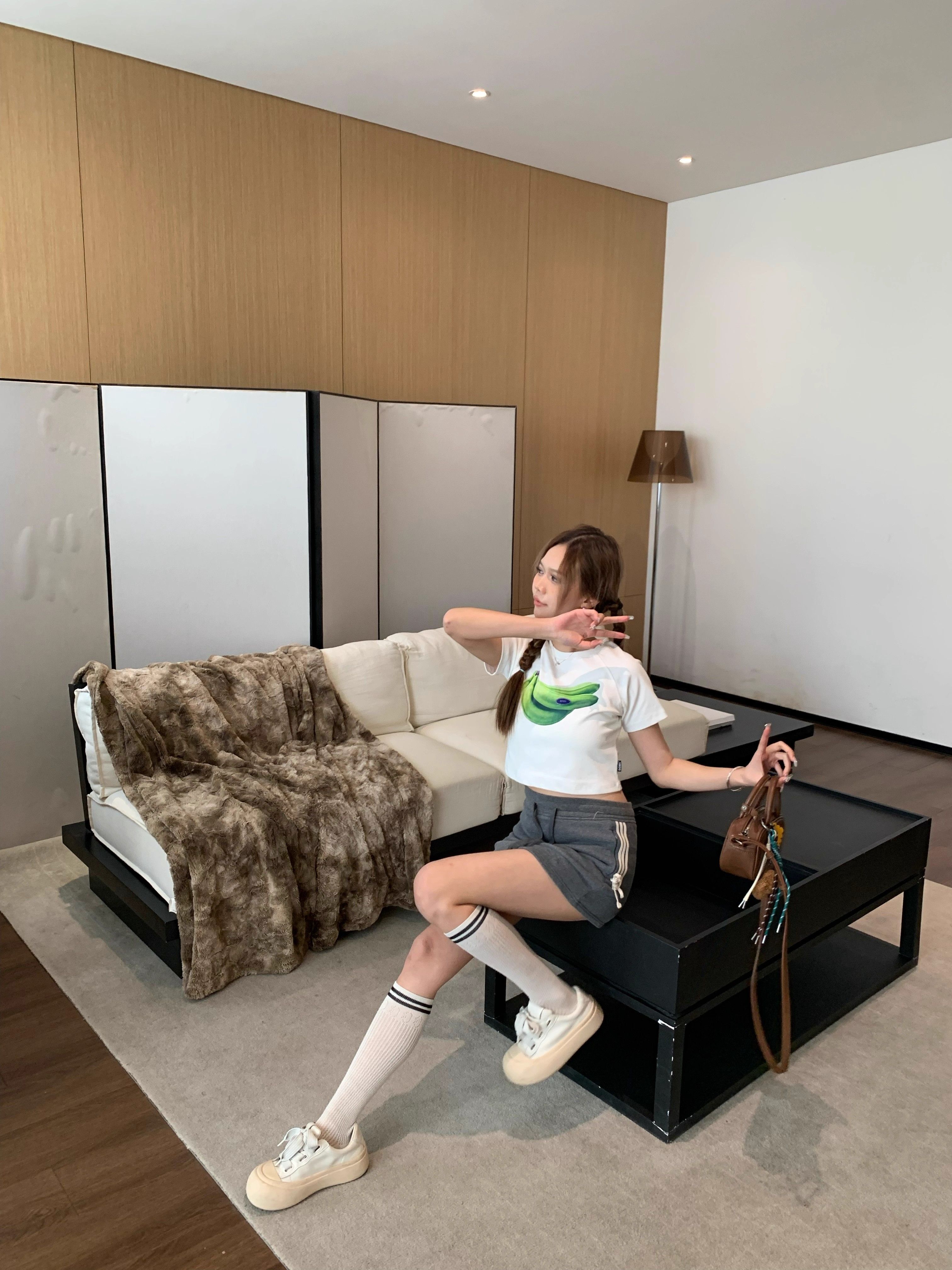 1*1 Pure Cotton High Elasticity New Summer Short-Sleeved Top, Fits Well with High-Waisted Pants, Slimming and Stylish