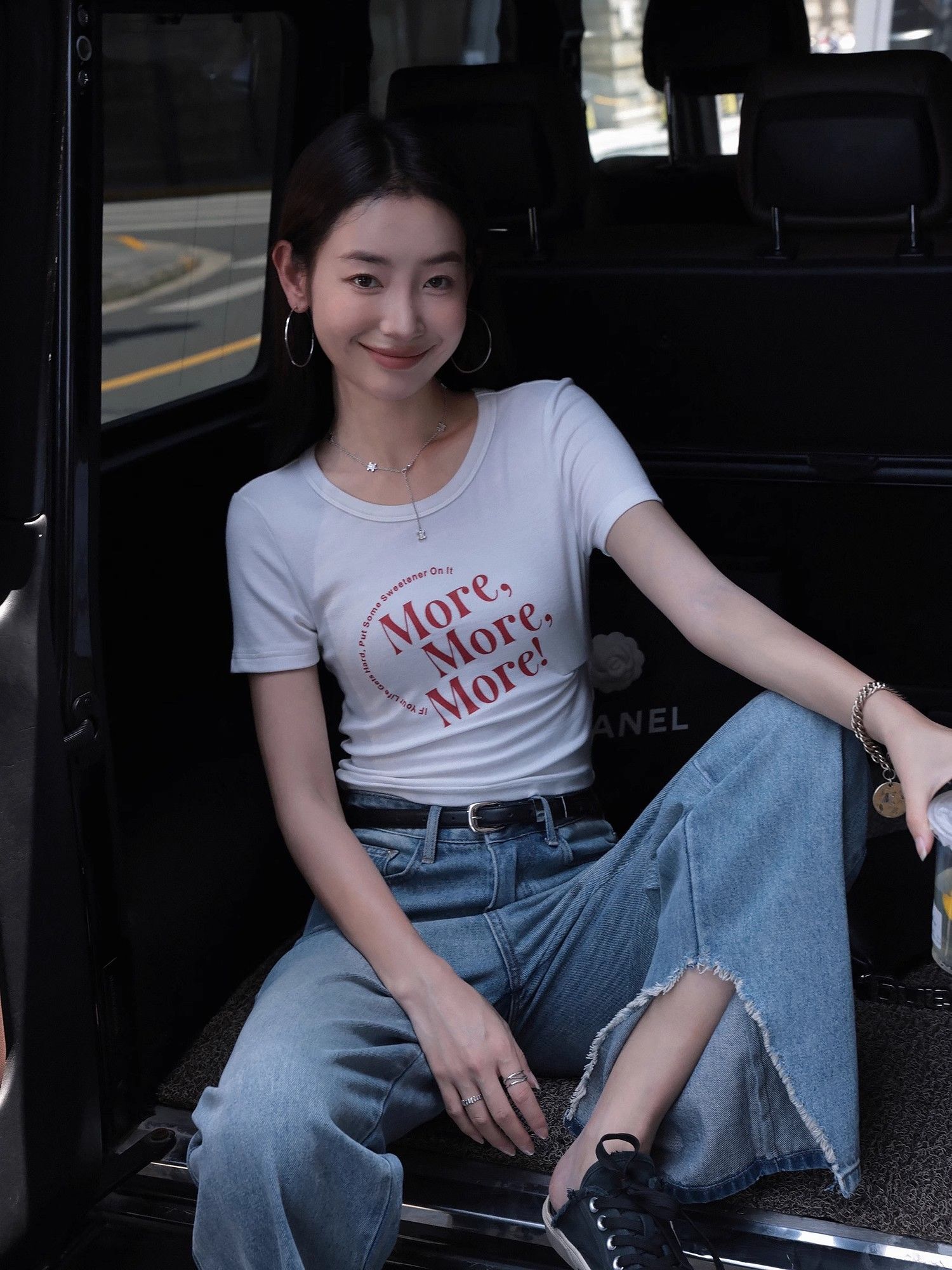 1*1 Pure Cotton High Elasticity New Summer Short-Sleeved Top, Fits Well with High-Waisted Pants, Slimming and Stylish