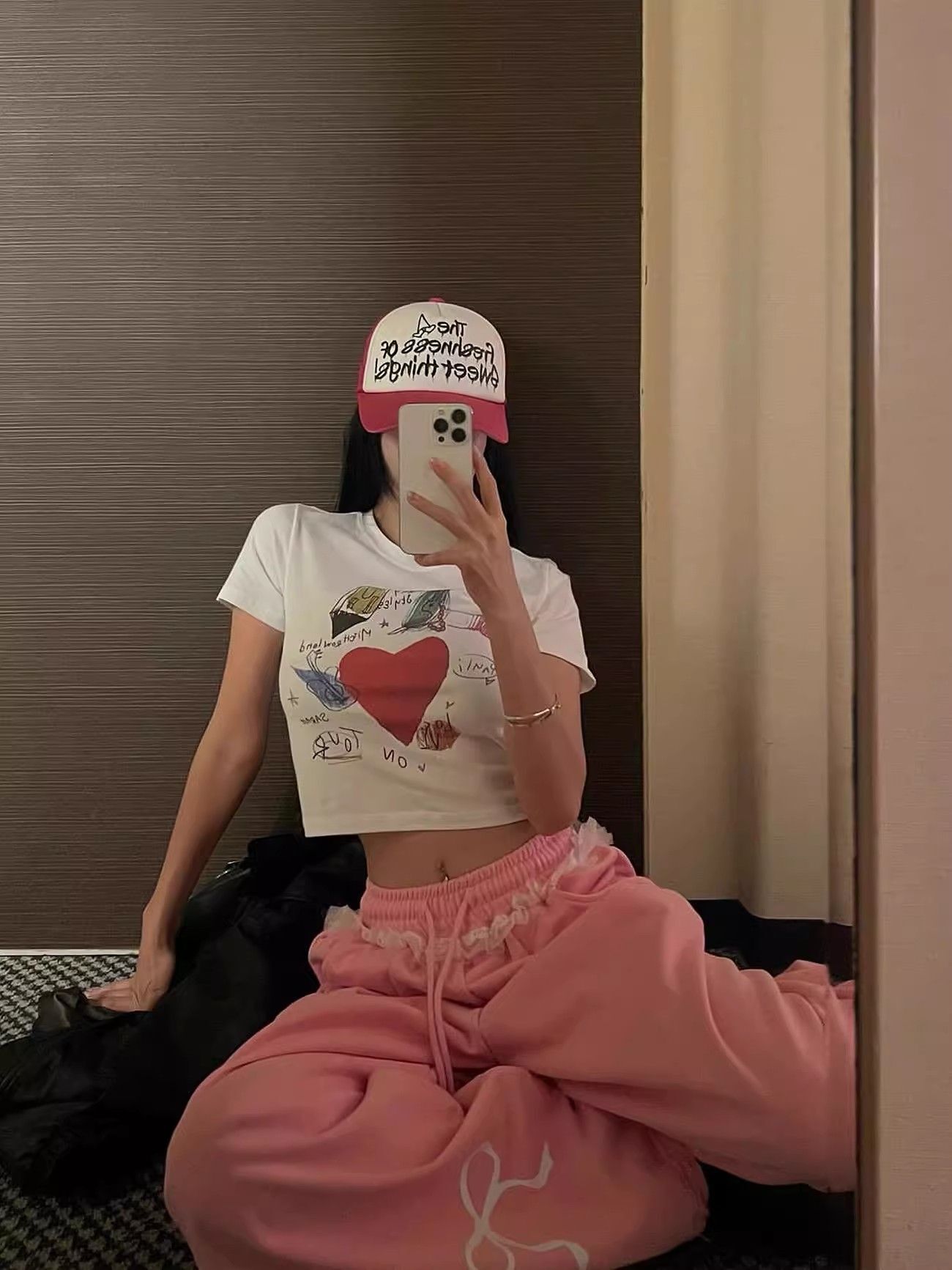 1*1 Pure Cotton High Elasticity New Summer Short-Sleeved Top, Fits Well with High-Waisted Pants, Slimming and Stylish