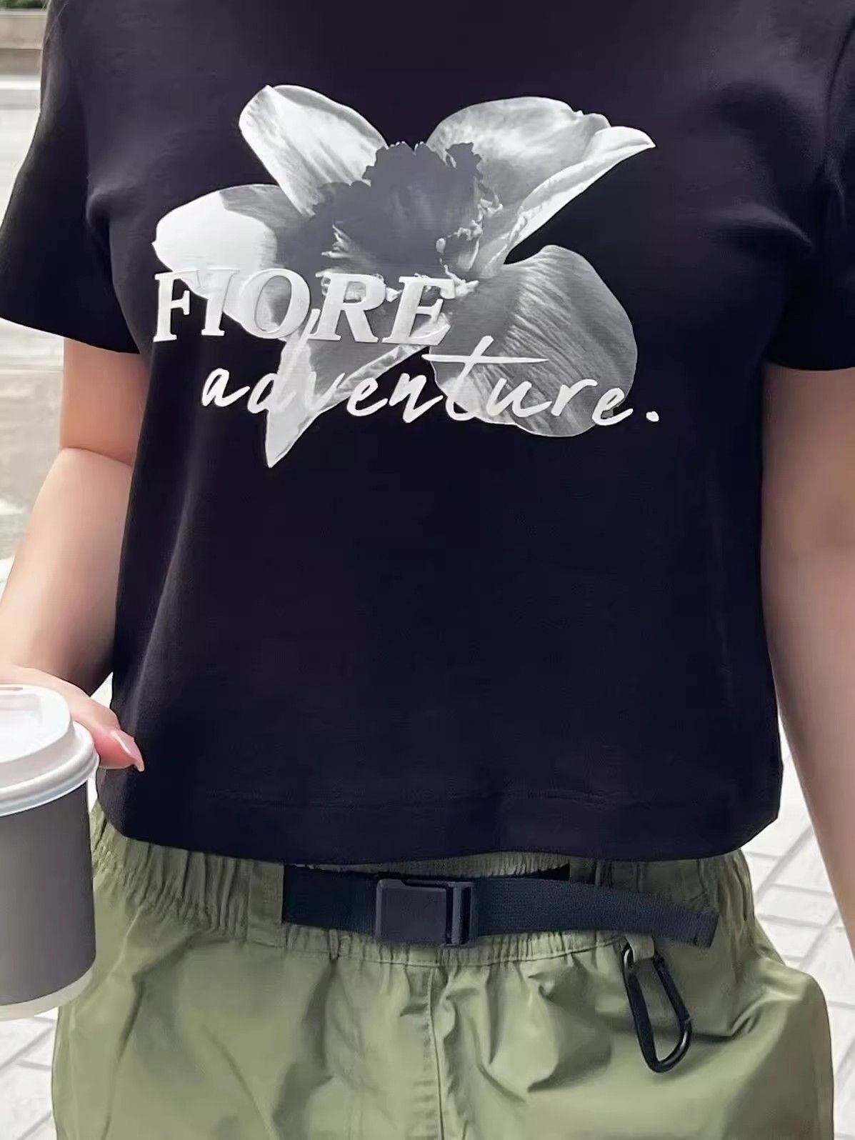 1*1 Pure Cotton High Elasticity New Summer Short-Sleeved Top, Fits Well with High-Waisted Pants, Slimming and Stylish